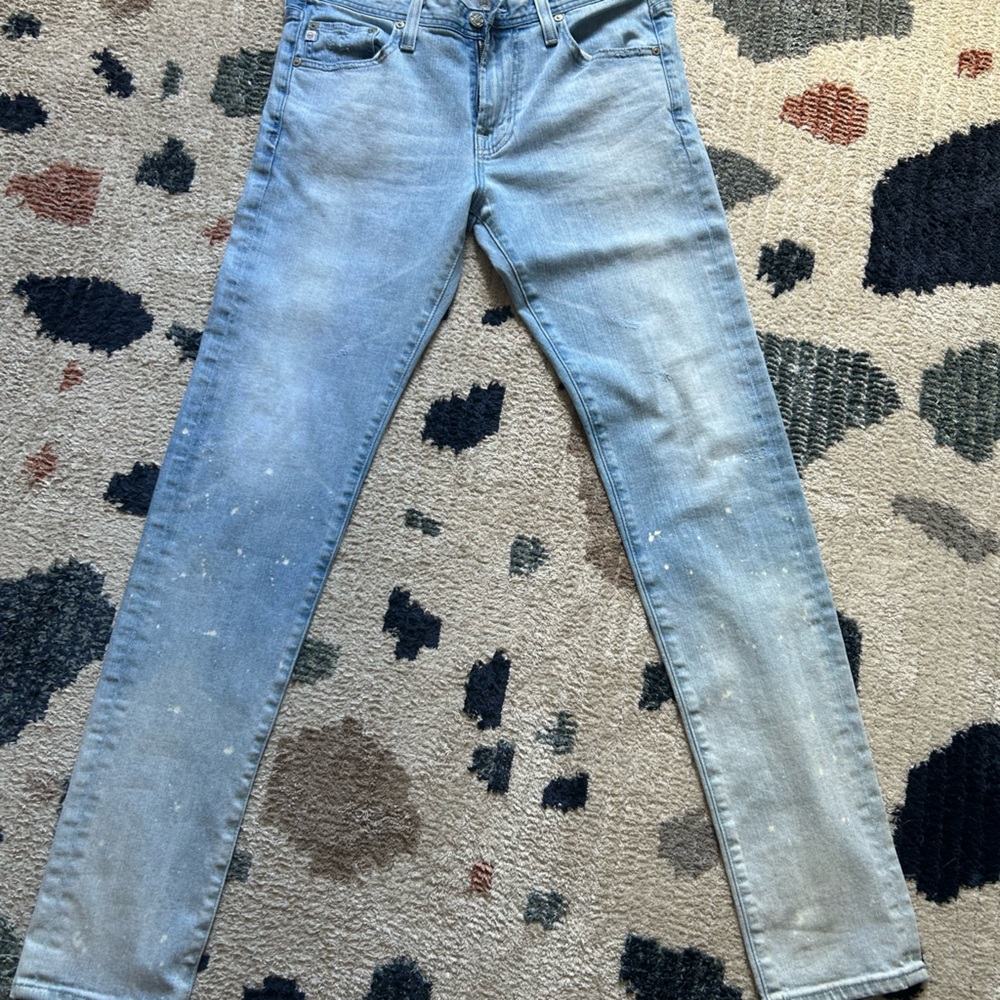 AG Adriano Goldschmied The Dylan Slim Skinny Light Blue Denim Jeans 32